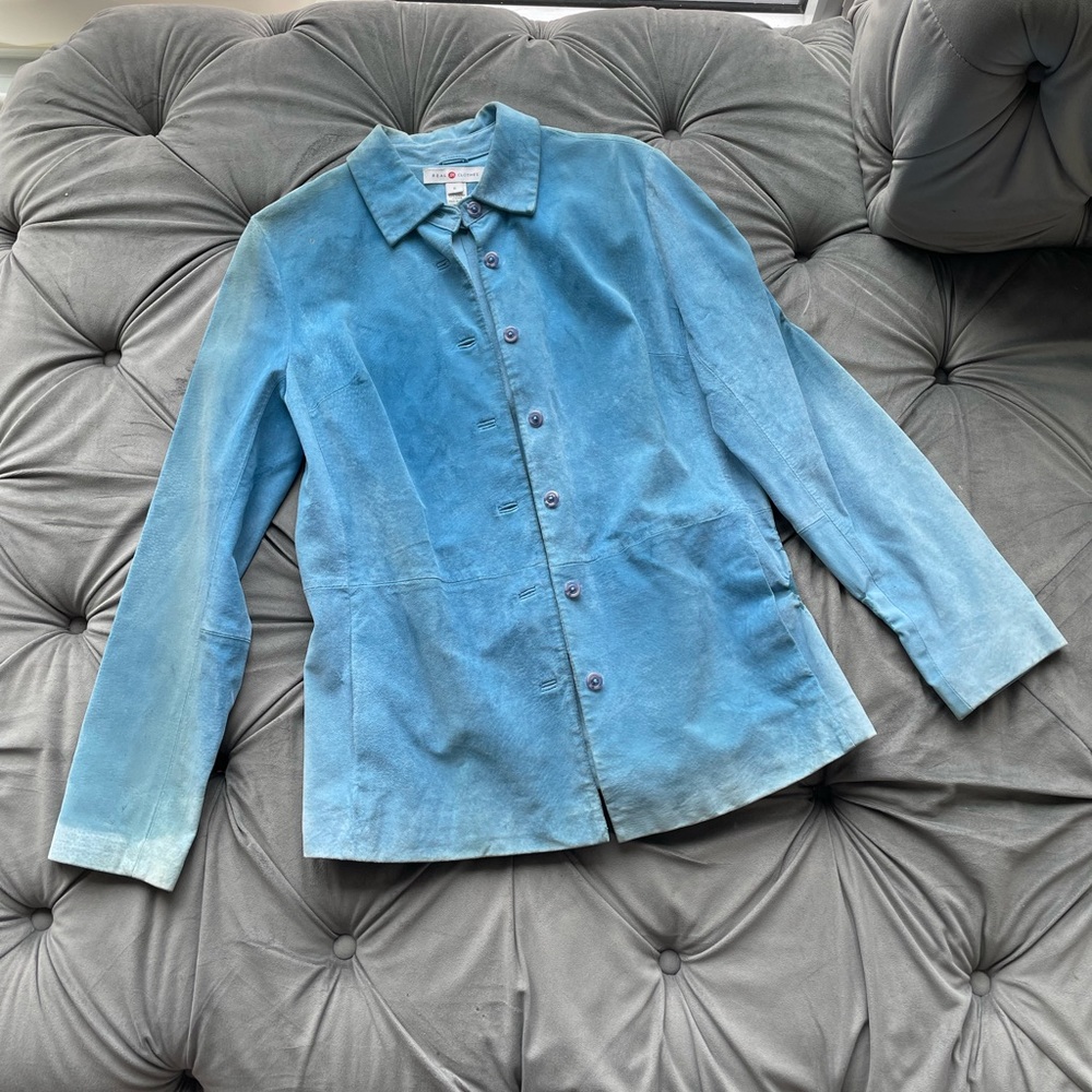 Real Clothes 100% Genuine leather Shirt | Closet Label #94.)